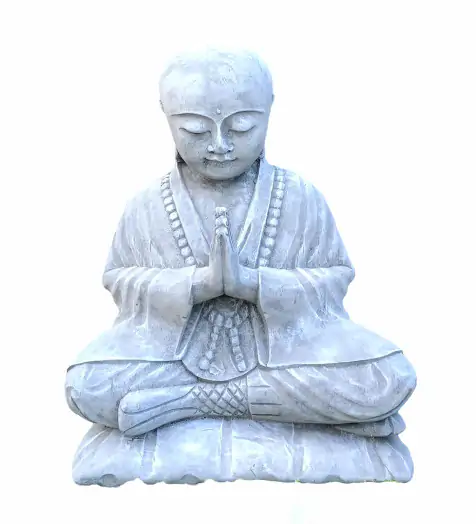  Product image 3 of the product “Rokesh - Sitting praying Monk, 50cm H | cast stone ”